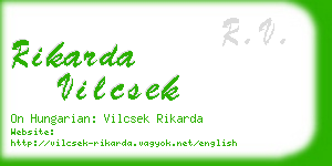 rikarda vilcsek business card